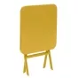 Table d'appoint de jardin carrée Greensboro Jaune moutarde