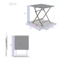 Table d'appoint de jardin carrée Greensboro Jaune moutarde