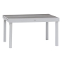 Table de jardin extensible Piazza Gris smoke & Blanc