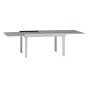 Table de jardin extensible Piazza Gris smoke & Blanc