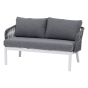 Salon de jardin Barcelone Granit & Blanc