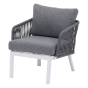 Salon de jardin Barcelone Granit & Blanc