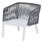 Salon de jardin Barcelone Granit & Blanc