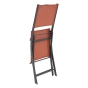 Chaise de jardin pliante MODULA Ambre & Graphite