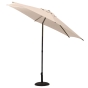 Parasol droit rond inclinable SOYA Blé