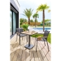 Fauteuil de jardin empilable ESSENTIA Anthracite, Graphite & Acacia