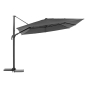 Parasol déporté MELHIA Anthracite 3x3m