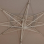 Parasol déporté rectangulaire inclinable MELHIA Lin / Argile