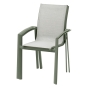 Fauteuil de jardin empilable AXANT Vert olive & Vert laurier