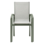 Fauteuil de jardin empilable AXANT Vert olive & Vert laurier