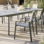 Fauteuil de jardin empilable AXANT Vert olive & Vert laurier