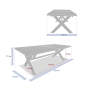 Table de jardin extensible XENIA Acacia 12p