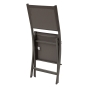 Lot de 4 chaises de jardin pliantes ESSENTIA Wengé & Praliné