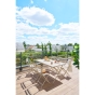 Table de jardin pliante rectangulaire GREENSBORO Argile