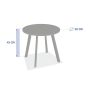 Table d'appoint de jardin ronde SAONA Argile