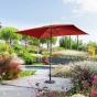 Parasol droit rectangulaire inclinable LOOMPA Ambre