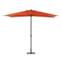 Parasol droit rectangulaire inclinable LOOMPA Ambre