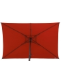Parasol droit rectangulaire inclinable LOOMPA Ambre