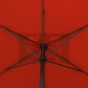 Parasol droit rectangulaire inclinable LOOMPA Ambre