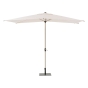Parasol droit rectangulaire inclinable LOOMPA Argile & Blé