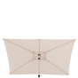 Parasol droit rectangulaire inclinable LOOMPA Argile & Blé