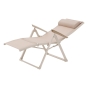 Fauteuil de jardin inclinable DECIMA Lin & Argile