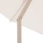 Parasol droit rond SOYA Argile & Blé