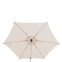 Parasol droit rond SOYA Argile & Blé