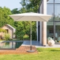 Parasol droit carré SOYA Argile & Blé