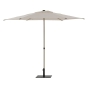 Parasol droit carré SOYA Argile & Blé