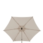 Parasol droit carré SOYA Argile & Blé