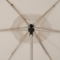 Parasol droit carré SOYA Argile & Blé