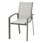 Fauteuil de jardin empilable AXANT Vert olive & Vert laurier