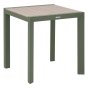 Table de jardin ÉVASION Effet bois Lin & Vert laurier