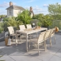 Table de jardin ÉVASION Effet bois Lin & Argile