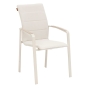 Fauteuil de jardin empilable DIESE Argile & Ivoire