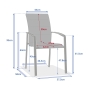 Fauteuil de jardin empilable DIESE Argile & Ivoire