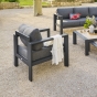Fauteuil de salon de jardin ÉVASION Graphite