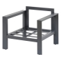 Fauteuil de salon de jardin ÉVASION Graphite