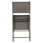 Lot de 4 chaises de jardin pliante MODULA Noisette / Café