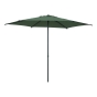 Parasol droit rond inclinable SOYA Vert olive / Graphite