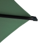 Parasol droit rond inclinable SOYA Vert olive / Graphite