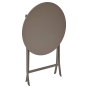 Table de jardin pliante rond GREENSBORO Café