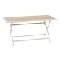 Table de jardin pliante rectangulaire AZUA Epeautre / Argile