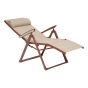 Fauteuil de jardin DECIMA Lin / Acajou