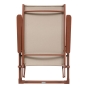 Fauteuil de jardin DECIMA Lin / Acajou