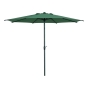 Parasol droit rond LOOMPA Vert olive / Graphite