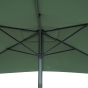 Parasol droit rectangulaire LOOMPA Vert olive / Graphite