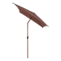Parasol droit rectangulaire inclinable LOOMPA Acajou