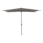 Parasol droit rectangulaire inclinable LOOMPA Café